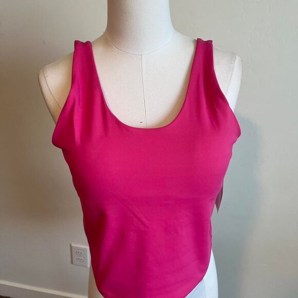 NWT Hot pink Isabella active wear tank top. Size large. - Picture 2 of 6